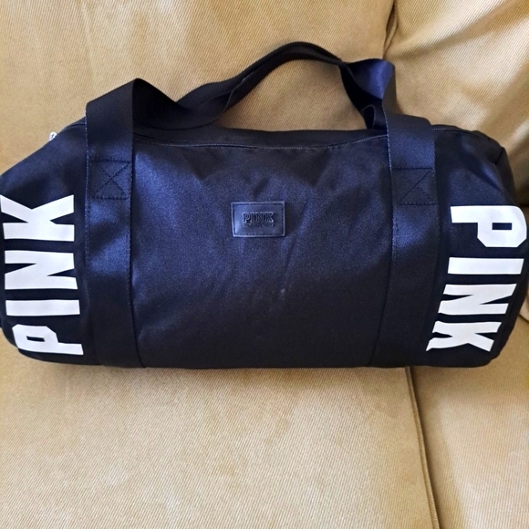 NWOT "PINK" by Victoria Secret Double Strap Duffle Bag Unisex - Picture 4 of 12